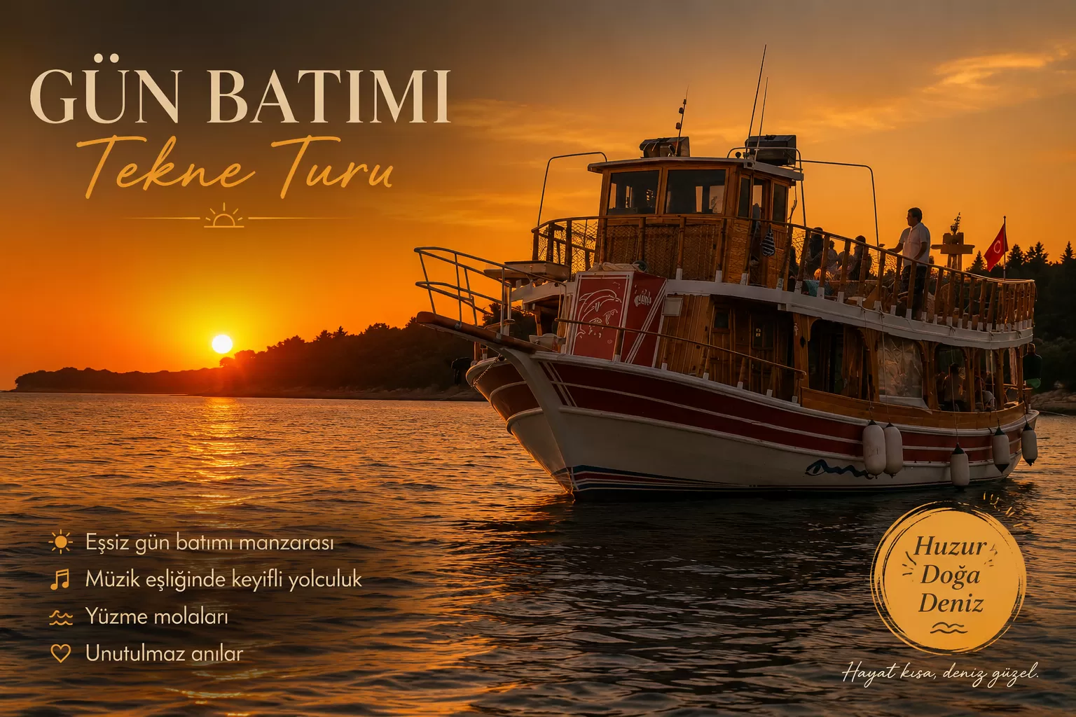 Gümüldür Gün Batımı Tekne Turu