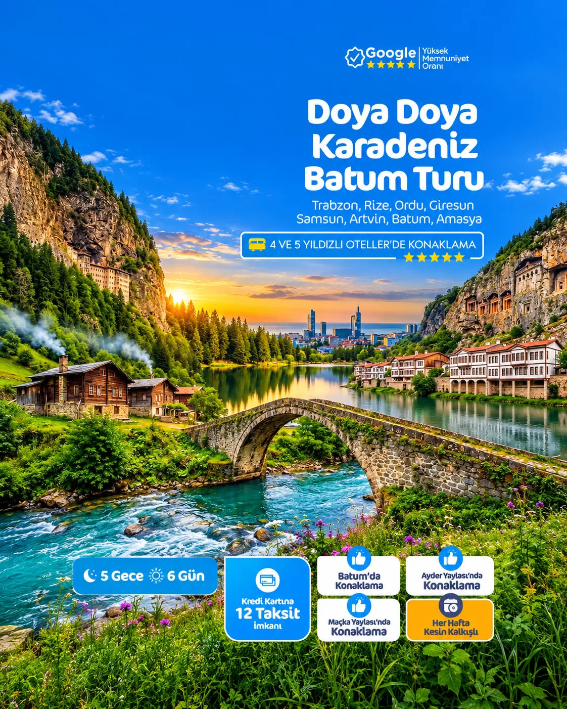 İzmir Çıkışlı Karadeniz Turu (6 Gün 5 Gece)