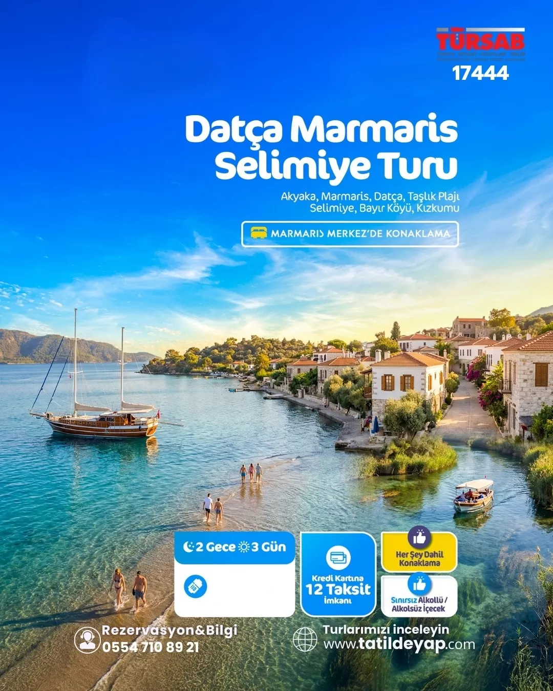 Kurban Bayramı Datça Marmaris Selimiye Turu ( Her ŞeyDahil Konsept)