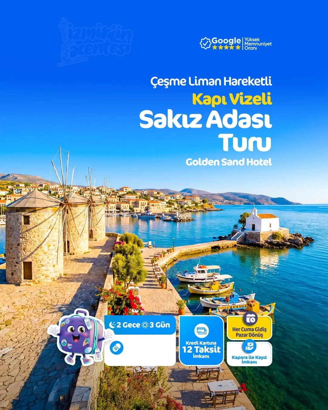 Sakız Adası Turu (3 Gün 2 Gece)