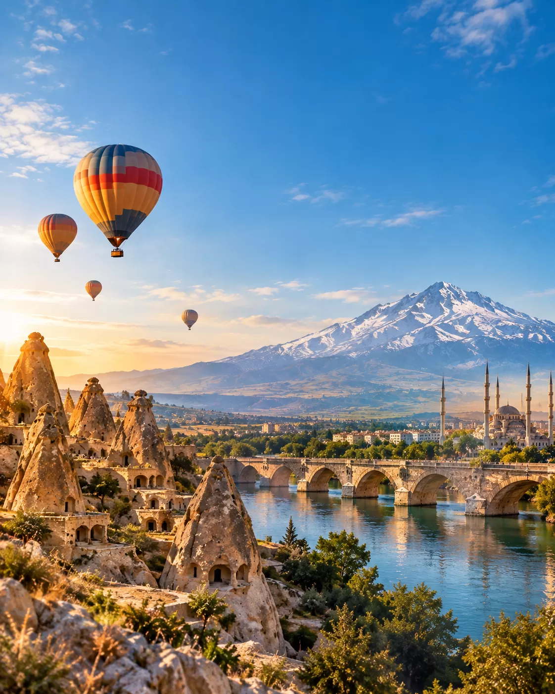 Uçaklı Kapadokya ve Adana ve Erciyes Turu (Sömestr Özel)